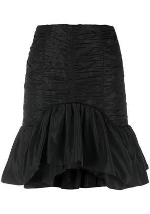 Patou Bloom ruffled miniskirt - Black
