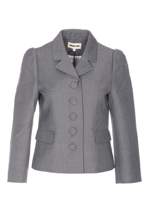SHUSHU/TONG lapel button jacket - Grey