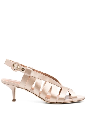 Lella Baldi 60mm satin sandals - Neutrals