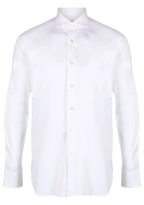 Xacus spread-collar cotton shirt - White