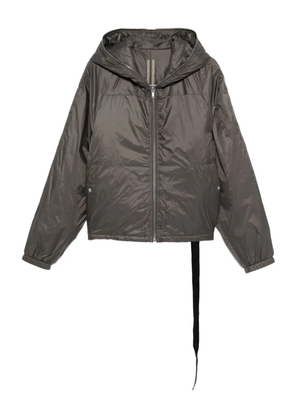 Rick Owens DRKSHDW zip-up hooded jacket - Grey