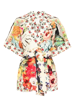 Camilla aromatic amor double-breasted jacket - Yellow