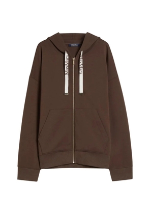 'S Max Mara hooded zip sweatshirt - Brown