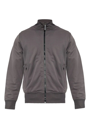 Palm Angels logo-print zip-fastening sweatshirt - Grey