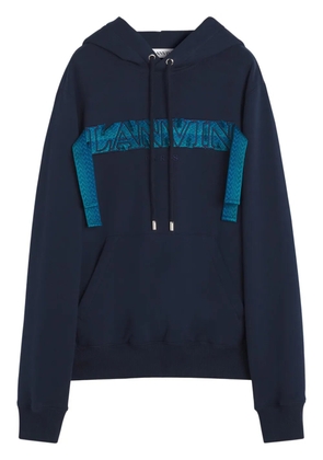 Lanvin Curb-lace hoodie - Blue