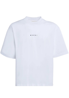 Marni logo-print cotton T-shirt - White