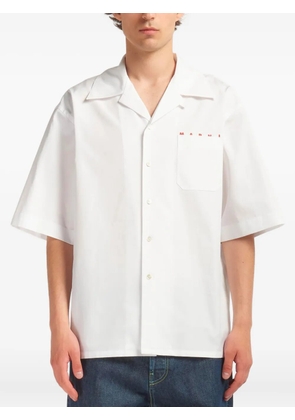 Marni bowling short-sleeve cotton shirt - White