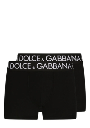 Dolce & Gabbana pack-of-two logo-print boxers - Black