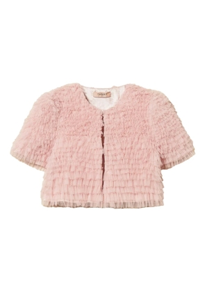 TWINSET tulle ruffled jacket - Pink