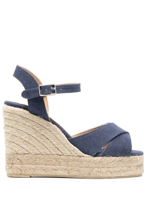 Castañer 110mm Blaudell wedge espadrilles - Blue