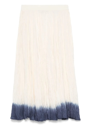JOSEPH crinkled midi skirt - Neutrals