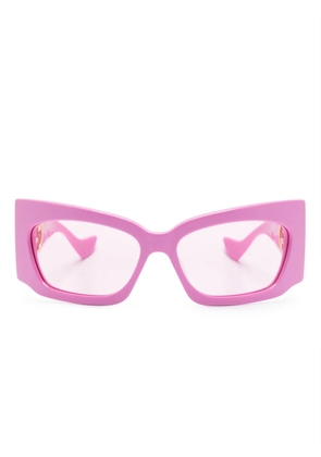 Gucci Eyewear geometric-frame tinted sunglasses - Pink