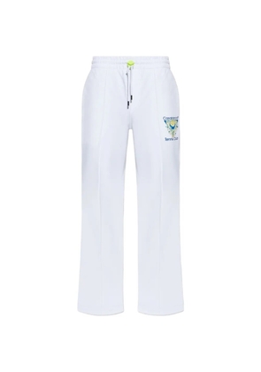 Casablanca logo-print track pants - White