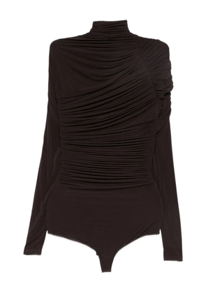 FRANCESCO MURANO bodysuit top - Brown