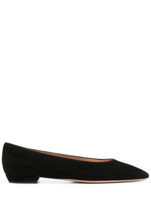 Gianvito Rossi nubuck ballet flats - Black