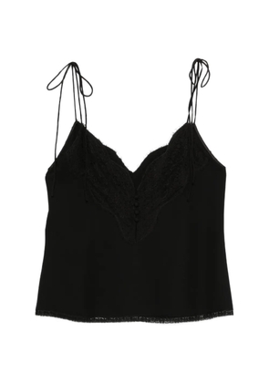 Valentino Garavani lace-detail top - Black