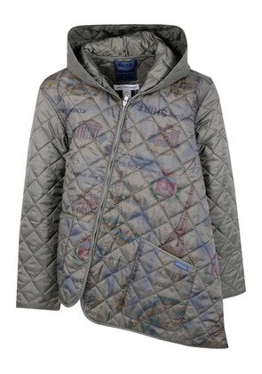 Comme Des Garçons Shirt hooded quilted jacket - Grey