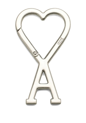 AMI Paris logo-shaped logo keyring - Silver