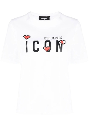DSQUARED2 Icon logo-print T-shirt - White