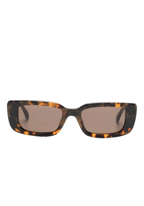 Palm Angels Eyewear Yosemite rectangle-frame sunglasses - Brown