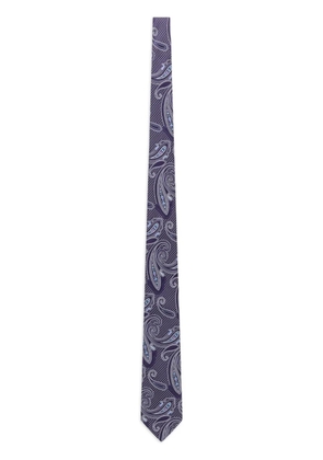 ETRO printed silk tie - Purple