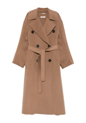 'S Max Mara double-breasted belted coat - Brown