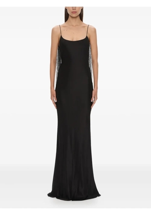 Christopher Esber lattice-lace silk gown - Black