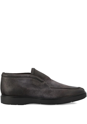 Tagliatore suede-leather loafers - Grey