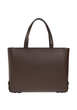 Tod's logo-embossed tote bag - Brown