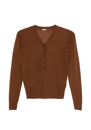 JOSEPH Gillies button-up sweater - Brown