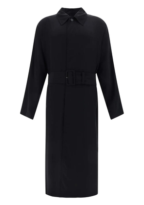 Balenciaga belted maxi trench coat - Black