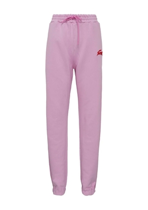 MSGM rabbit-embroidered track pants - Pink
