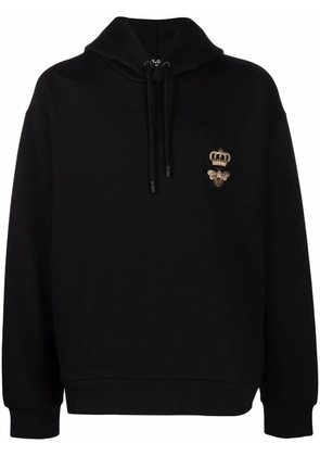 Dolce & Gabbana bee and crown hoodie - Black