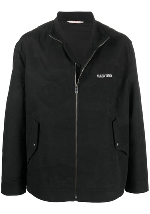 Valentino Garavani tonal camouflage-print jacket - Black