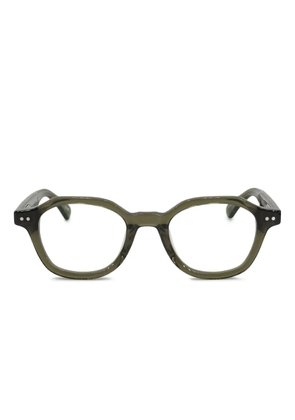 Peter And May geometric-frame glasses - Green