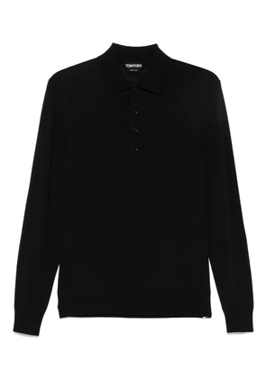 TOM FORD wool polo shirt - Black