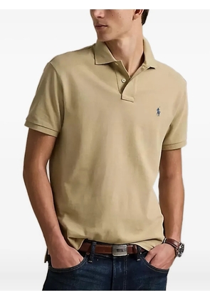 Polo Ralph Lauren embroidered-logo short-sleeve polo shirt - Neutrals