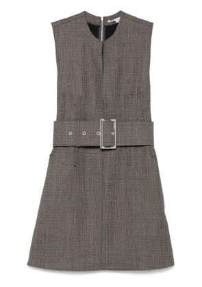 Stella McCartney houndstooth mini dress - Grey
