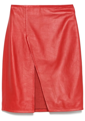 LouLou de Saison Ekare leather skirt - Red