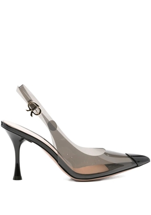 Gianvito Rossi 90mm slingback transparent pumps - Black