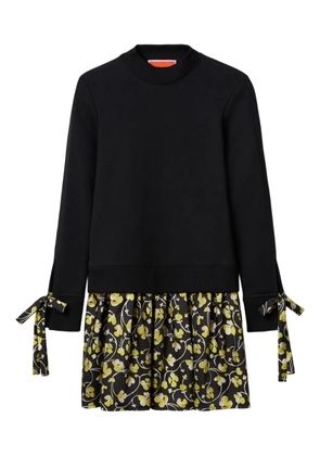 La DoubleJ Sporty tie-detail mini dress - Black