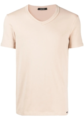 TOM FORD V-neck short-sleeve T-shirt - Neutrals
