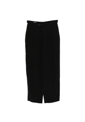 Giorgio Armani belt pleated trousers - Black