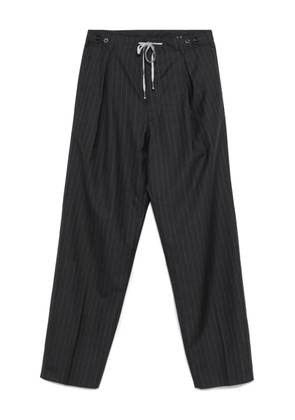 Maison Margiela pinstripe drawstring trousers - Grey