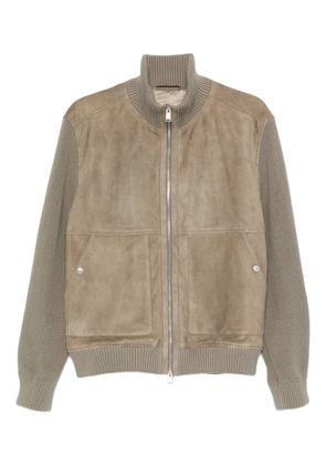 BOSS zip-up bomber jacket - Neutrals