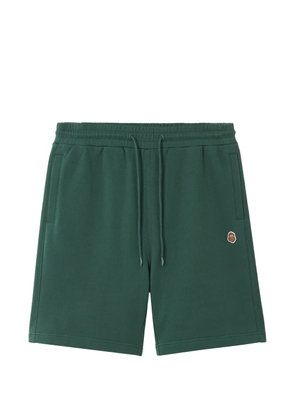 FINGERCROXX drawstring logo patch track shorts - Green