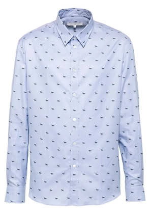 Maison Kitsuné Fox-print shirt - Blue