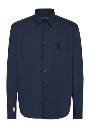 Billionaire embroidered cotton shirt - Blue