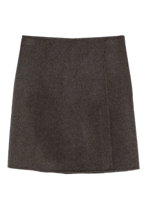 P.A.R.O.S.H. wool mini skirt - Brown