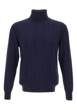 Eleventy ribbed turtleneck sweater - Blue